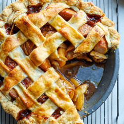 Pear-Pomegranate Pie