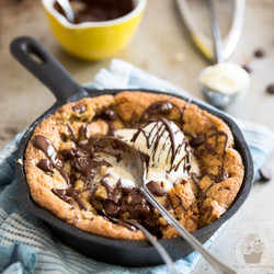 Chocolate Chip Skillet Cookie For Two
