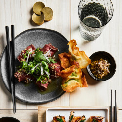 Kazuki’s Beef Tataki With Anchovy Dressing And Potato Chips