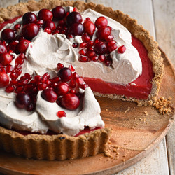 Cranberry Curd Tart