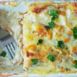 Skinny White Chicken Enchiladas