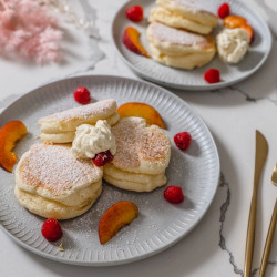 Japanese Fluffy Soufflé Pancakes - Sugar Free