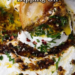 Whipped Ricotta With Garlic &amp; Herb Dipping Oil