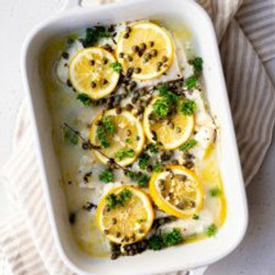 Baked Cod With Lemon And Capers