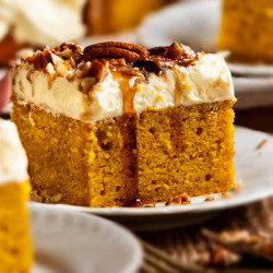 Pumpkin Cake With Cream Cheese Frosting