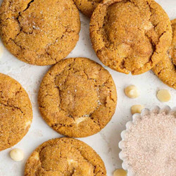Pumpkin White Chocolate Chip Cookies