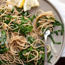 Lemony Collard Greens Pasta