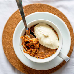 Microwaved Carrot Cake