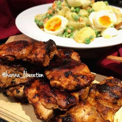 Copy of Nandos Peri Peri Chicken With Garlicky Potato &amp; Egg Salad