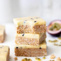 No Bake Passionfruit Slice