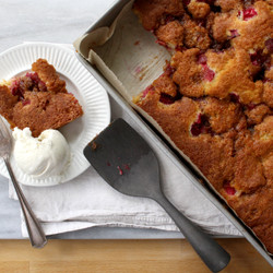 Elizabeth’s Lunar Rhubarb Cake
