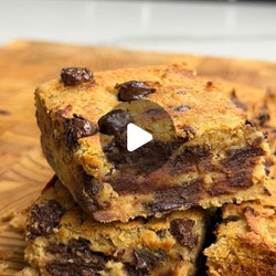 Tahini Date Chickpea Blondies