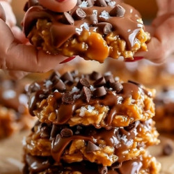 No-bake Salted Caramel Cookies