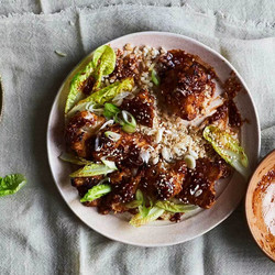 Sticky Sesame-baked Cauliflower