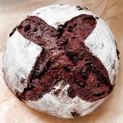 Chocolate sourdough loaf