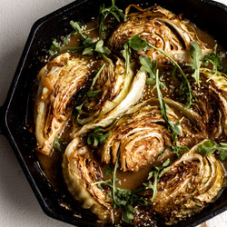 Miso Braised Cabbage