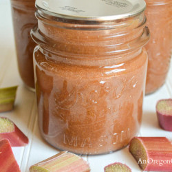 Honey Rhubarb Ginger Jam - small batch