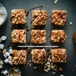 Coconut Almond Rice Krispie Treat Recipe · I Am A Food Blog
