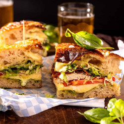 Turkey Muenster Focaccia Melt