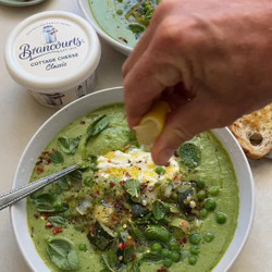 Loaded Pea, Leek &amp; Zucchini Soup