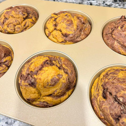 Pumpkin Chocolate Swirl Muffins