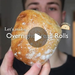 Easy Overnight Bread Rolls