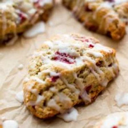 Strawberry Lemon Poppy Seed Scones