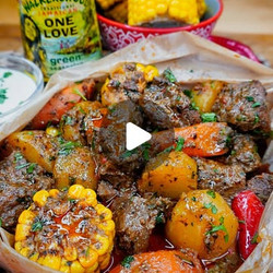 Cajun Garlic Butter Jerk Lamb