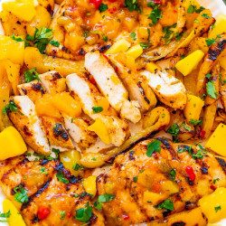 Grilled Mango Pineapple Chicken