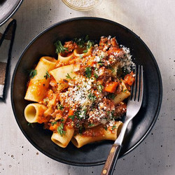 Turkey-and-mushroom Bolognese