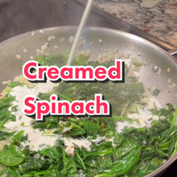 Steakhouse Style Creamed Spinach