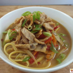 Asian Style Pork And Noodles