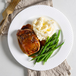 Peach-glazed Pork Chops