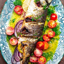 Greek-style Roasted Branzino Recipe