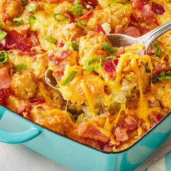 Tater Tot And Bacon Breakfast Casserole