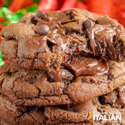 Soft &amp; Chewy Triple Chocolate Cookies