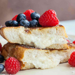 Honey Ricotta Stuffed French Toast