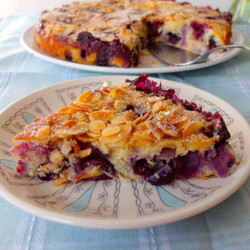 Blueberry Almond Cake (czech Bublanina)