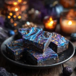 Halloween Midnight Galaxy Fudge