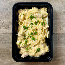 Easy Creamy Chicken Pasta Bake