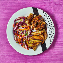 Sesame Hoisin Chicken With Wedges And Lettuce