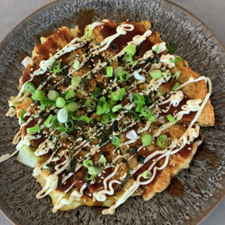 Okonomiyaki With Corn And Cabbage