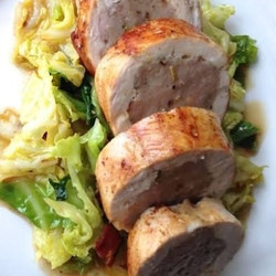 Ballotine of Chicken, with Chicken Mousseline