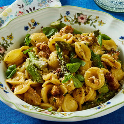Orecchiette With Italian Sausage And Asparagus