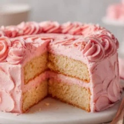 Pretty Pink Champagne Cake
