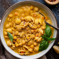 Pasta E Ceci (italian Pasta And Chickpeas). See Vivaldi video.