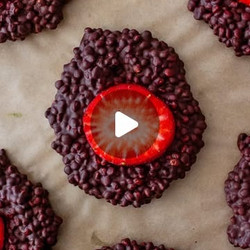 Crunchy 3 Ingredient Choc Strawberry Discs
