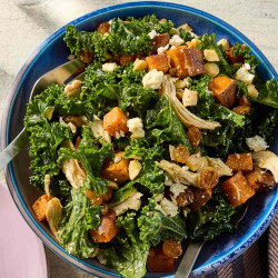 Kale &amp; Sweet Potato Salad With Chicken