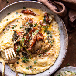 Crockpot Sun-dried Tomato Chicken With Creamy Polenta