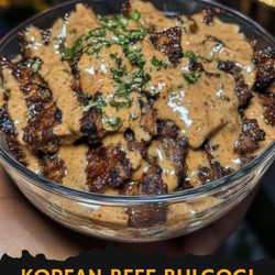 Korean Beef Bulgogi Bowls With Creamy Gochujang Sauce